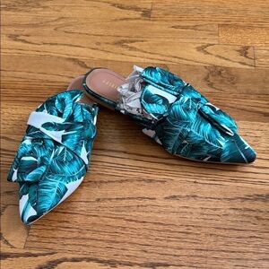 Tropical Print Women's Mules 8
